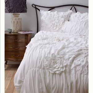 Used Queen Anthropologie Georgina Duvet Cover